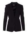Pinko Flap Pockets Long Sleeves Notched Lapels In Black
