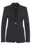 Pinko New Signum Single-breasted One Button Jacket In Black