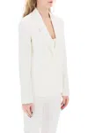 Pinko Single-breasted Tailored Blazer In White