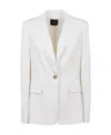 Pinko Equilibrata Linen Blazer In White