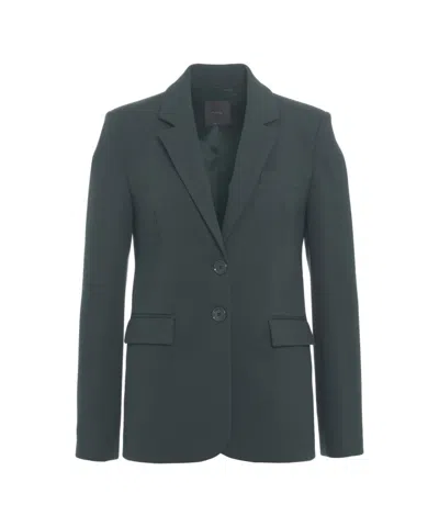 Pinko Single-breasted 'wheel' Blazer In Gray