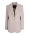 Pinko Single-button Blazer In Neutral