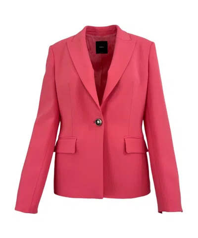 Pinko Long Sleeve Blazer In Pink