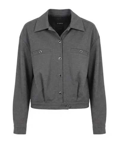 Pinko Single-breasted Casual Jacket In Multi