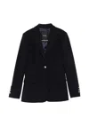 Pinko Single-breasted Jacket In Blue