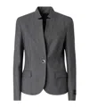 Pinko Tailored Wool-blend Jacket In Blue