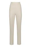 Pinko Skinny High-waisted Trousers In White
