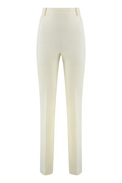 Pinko High Waist Skinny Tailored Stretch Trousers In Neutral