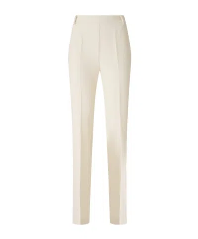 Pinko Skinny Trousers With Pressed Pleat In White
