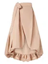Pinko Barbagianni Pleated Maxi Wrap Skirt In Pink
