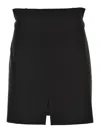 Pinko Mini-jupe En Maille Roma In Black