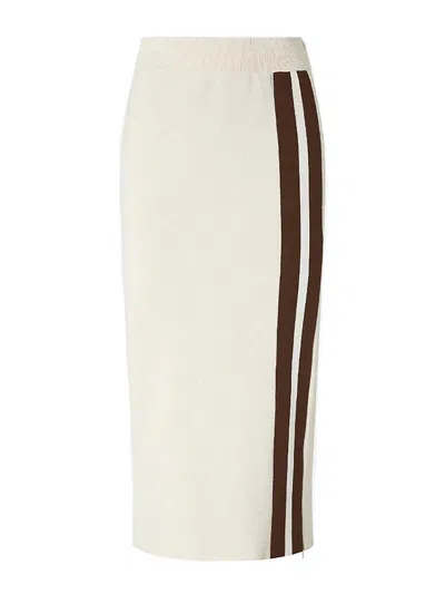 Pinko Logo Skirt In Neutral