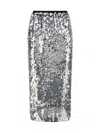 Pinko Skirts In Nero/trasparente