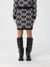 Pinko Jacquard Knit Mini Skirt In Black