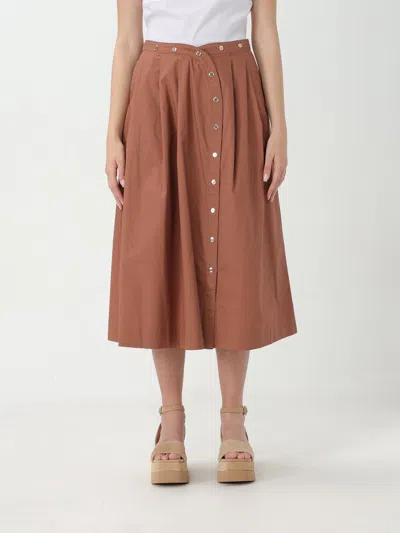 Pinko Skirt  Woman In Brown