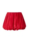 Pinko Bubble Hem High Waist Pleated Skirt