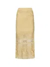 Pinko Yellow Crispo Skirt