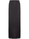 Pinko Rear-slit Maxi Skirt In Black