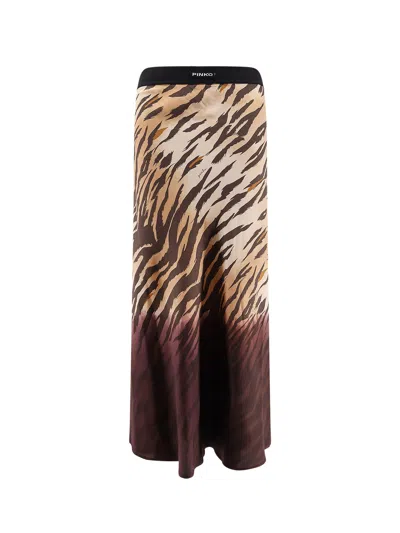 Pinko Skirts Multicolour In Animal Print