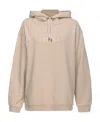 Pinko Sweatshirt With Embroidered Logo In Nude