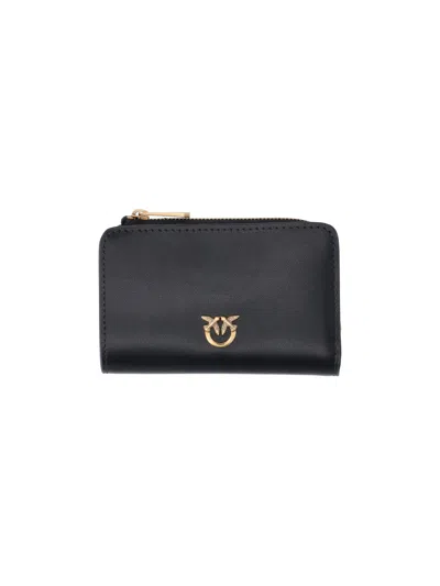 Pinko Sleek Mini Wallet For Women In Black
