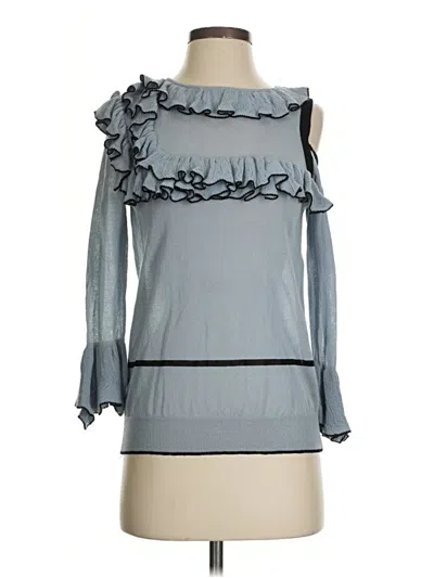 Pre-owned Pinko Sleeveless Blouse In Gray
