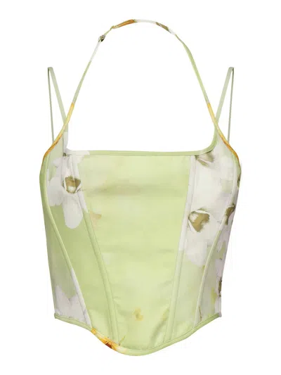PINKO SLEEVELESS BUSTIER TOP