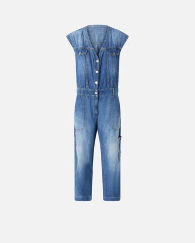 PINKO COMBINAISON SANS MANCHES EN DENIM