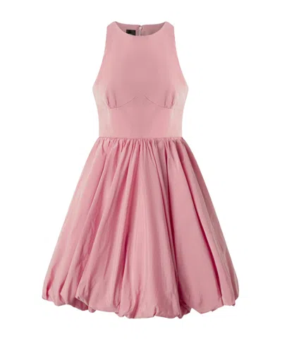 PINKO REW-NECK SLEEVELESS MINI DRESS
