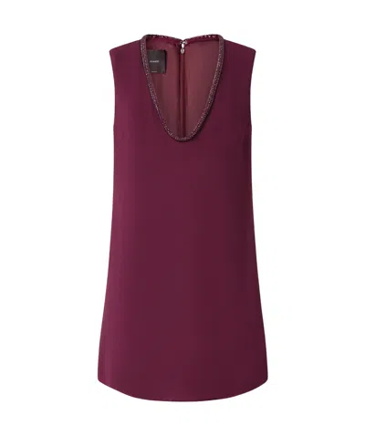Pinko Gordes Dress In Purple
