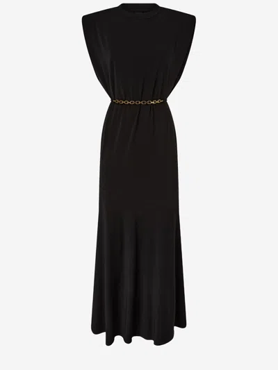 Pinko Sleeveless Dress With Straps In Black