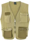 Pinko Multi-pocket Fisherman-style Vest In Grün