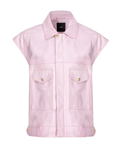 Pinko Sleeveless Leather Gilet