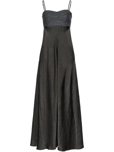 Pinko Sleeveless Maxi Dress In Black