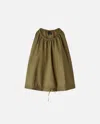 Pinko Sleeveless Poplin Top In Military Olive Green