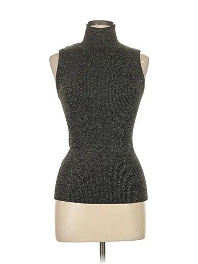 Pre-owned Pinko Sleeveless Turtleneck In Black
