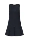Pinko Strappy Pleated Gown Metallic Flare In Blue