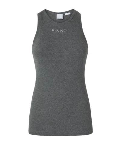 Pinko Sleeveless Vest In Black