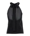 Pinko Sleeveless Vest In Black