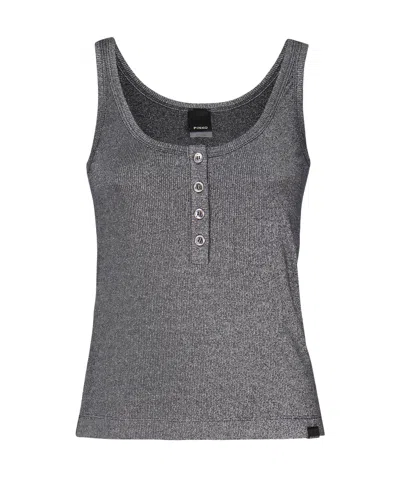 Pinko Sleeveless Vest In Gray