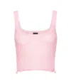 Pinko Sleeveless Vest In Pink
