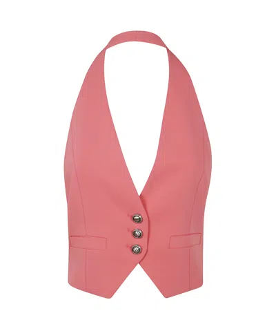 Pinko Sleeveless Vest In Pink