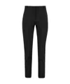 Pinko Bello Cigarette Pants In Milano Stitch In Black
