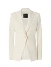 Pinko Slim Fit Model Blazer With Botton In Neutral