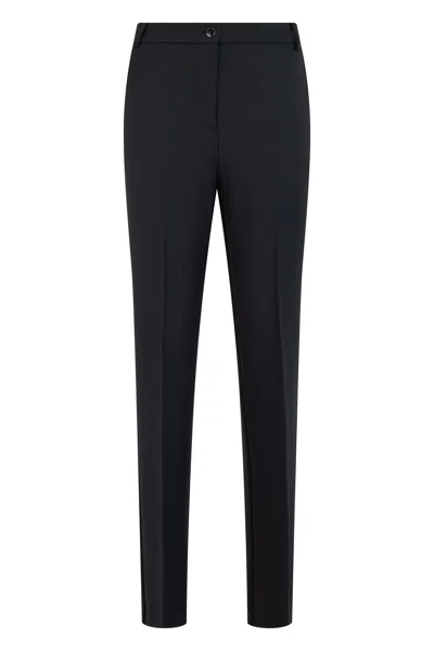 Pinko Slim Tailored Ankle Length Crease Pants In Black