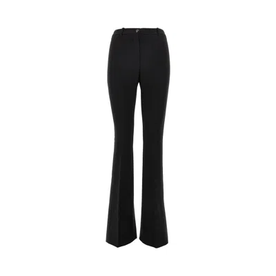 Pinko Slim Pants With Rear Split In Black