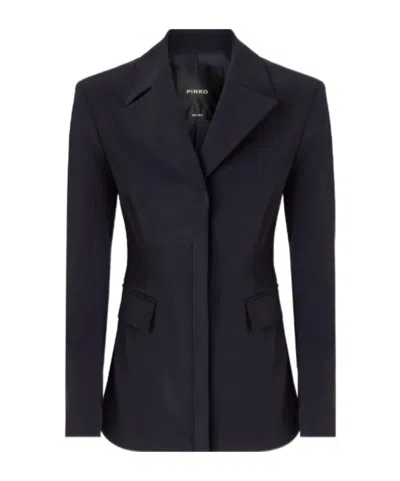 Pinko Slim-fit Blazer In Blue