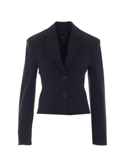 Pinko Slim-fit Cropped Blazer In 블루