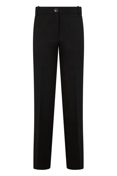Pinko Slim-fit Regular-waist Straight-leg Pants In Black