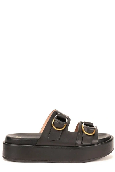 Pinko Woman Sandals Black Size 8 Leather